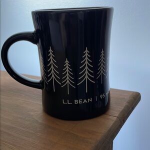 L.L. Bean Black Ceramic Mug